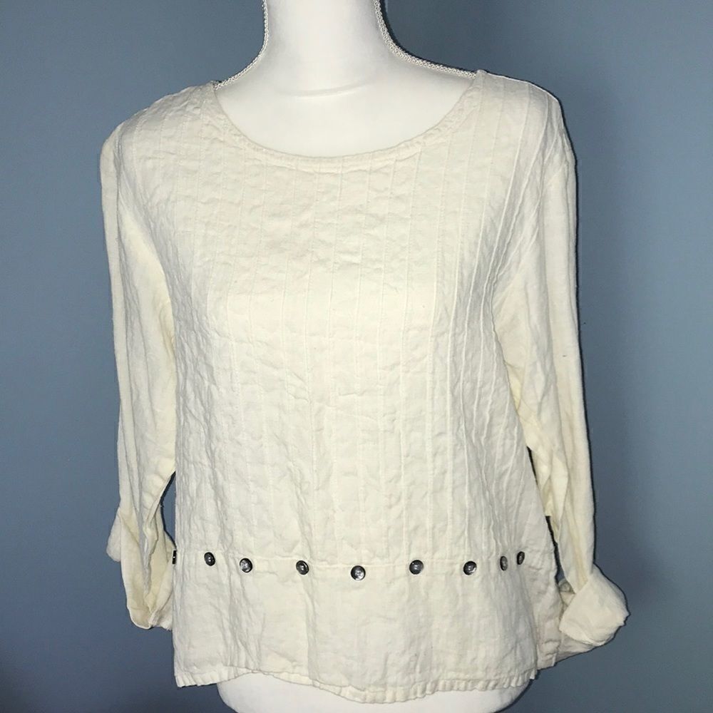 NWT Liz & Jane Linen Blouse!